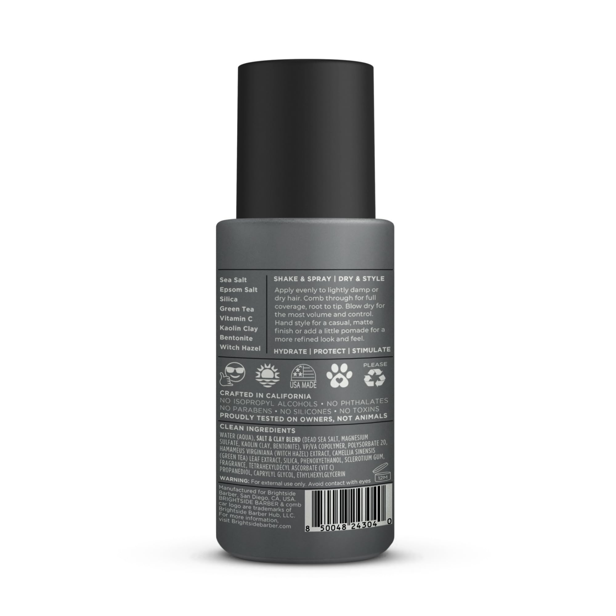 BRIGHTSIDE Scent profile features bergamot and mint notes.
