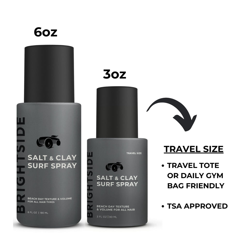 BRIGHTSIDE Surf Spray ingredients highlight natural blend enhancing texture and hydration.