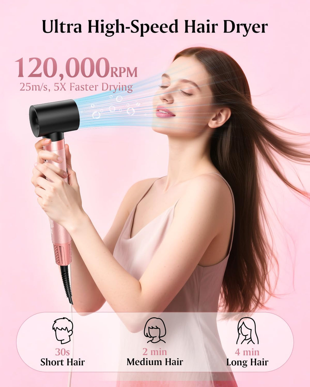 Brightup Air Wrap left barrel for auto curling and volume
