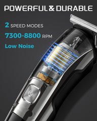 Brightup beard trimmer LED display shows battery level clearly.