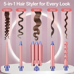 Brightup Pro 3-barrel waver creates beachy waves with versatile styling options.