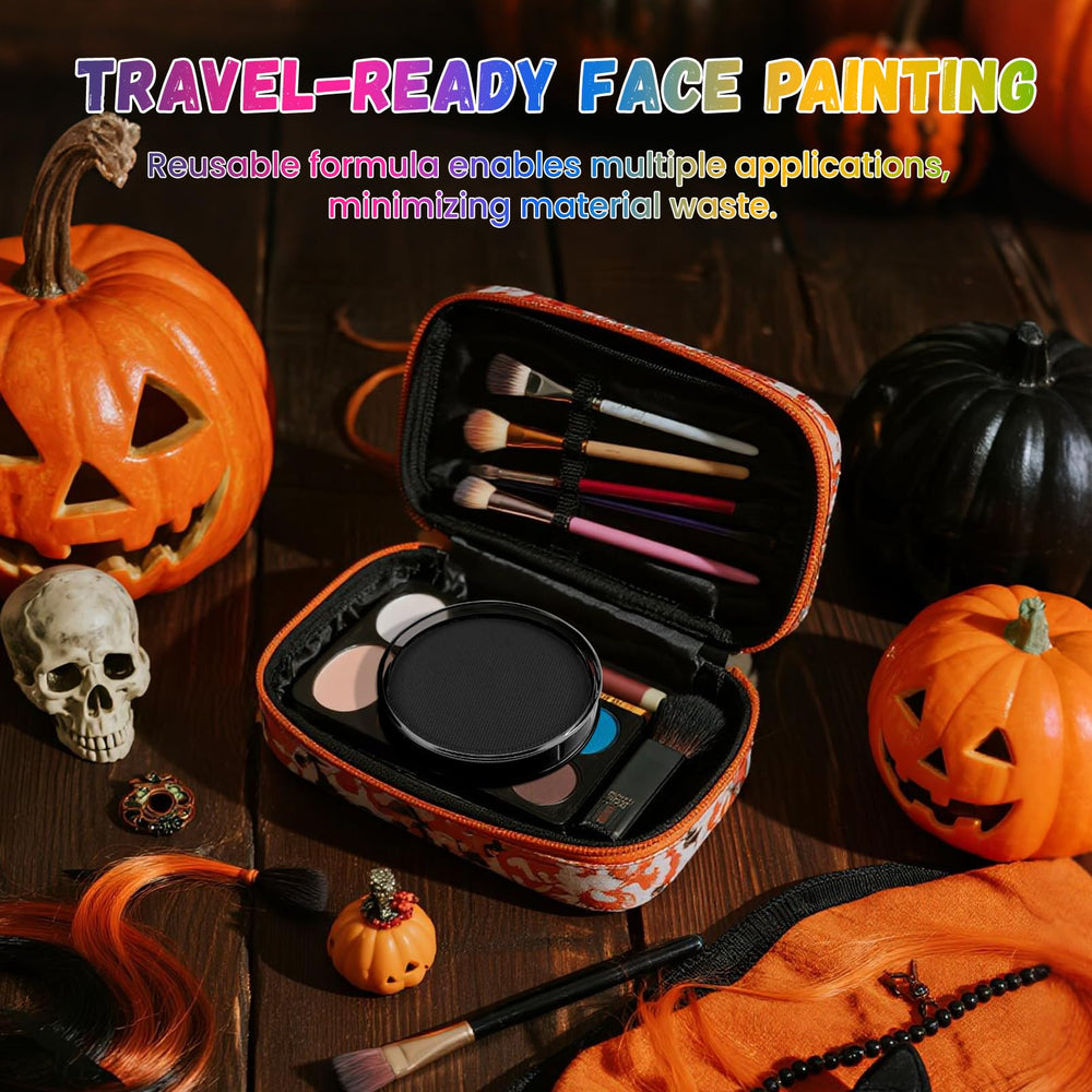 BRIMFULITE clown makeup look with bold, breathable pigment for performances