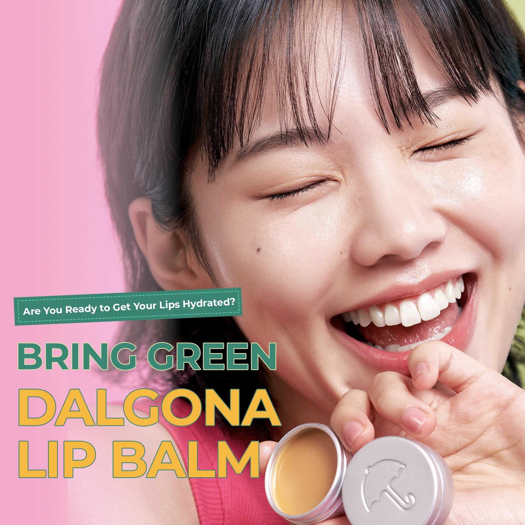 BRING GREEN Netflix Squid Game lip balm close-up with sugar fragrance