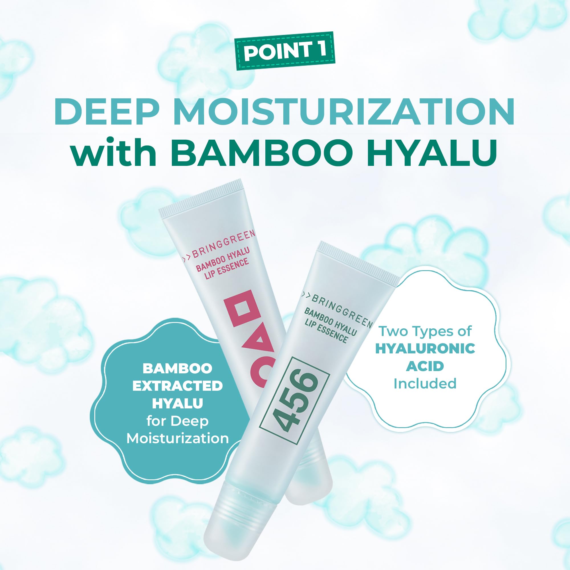 BRING GREEN squid-game character design packaging on lip essence