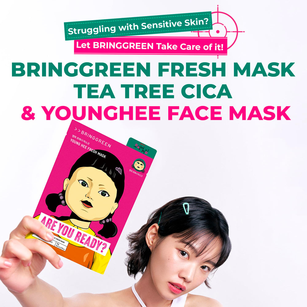 BRING GREEN tea-tree-cica-5ea-closeup highlights soothing ingredients for sensitive skin.