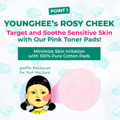 BRINGGREEN cotton-hole-type fabric pad quickly absorbs moisture for refreshed complexion