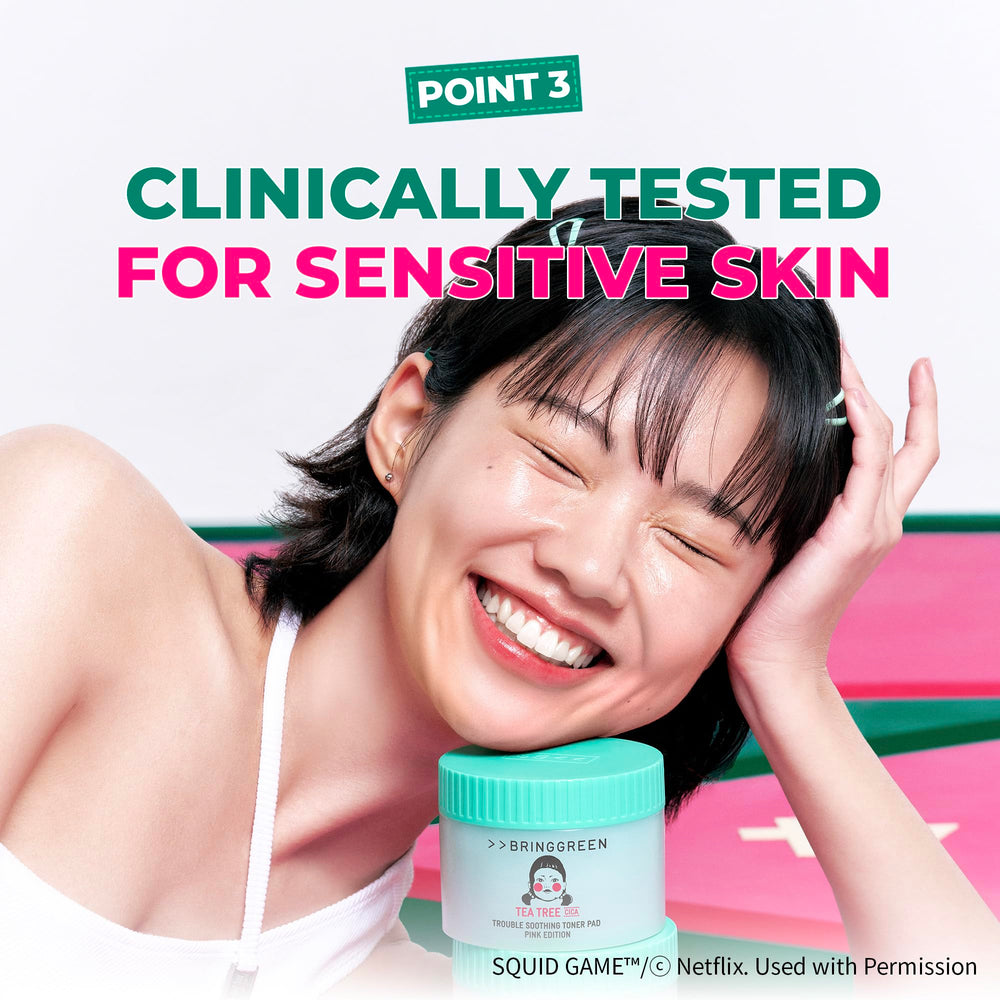 BRINGGREEN daily-freshness pink-edition toner pad delivers gentle refreshing daily skincare