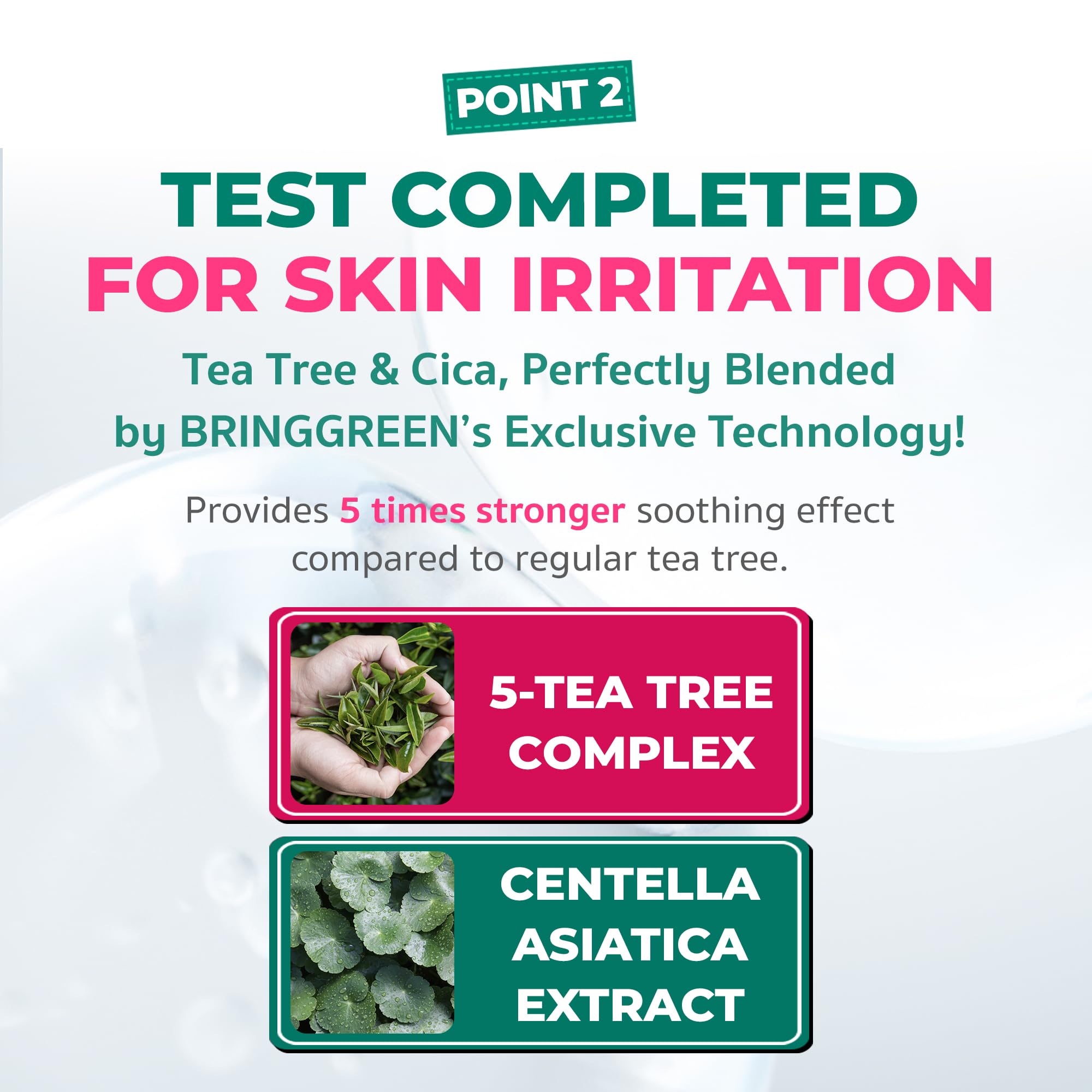 BRINGGREEN easy-application pink-edition pad targets specific areas for 3-5 minute relief