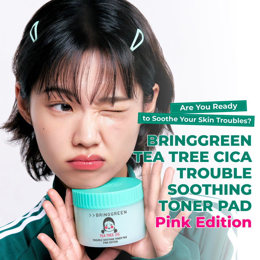 BRINGGREEN gentle-on-sensitive-skin pad provides low-irritant care for redness-prone days