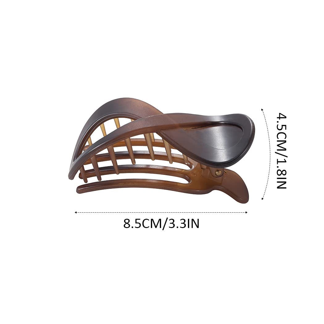 Brinie French Concord clip in daily-use scenario with hair pulled back