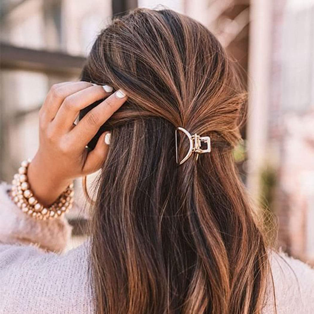 Brinie gold hair claw arch design suitable for all hair types