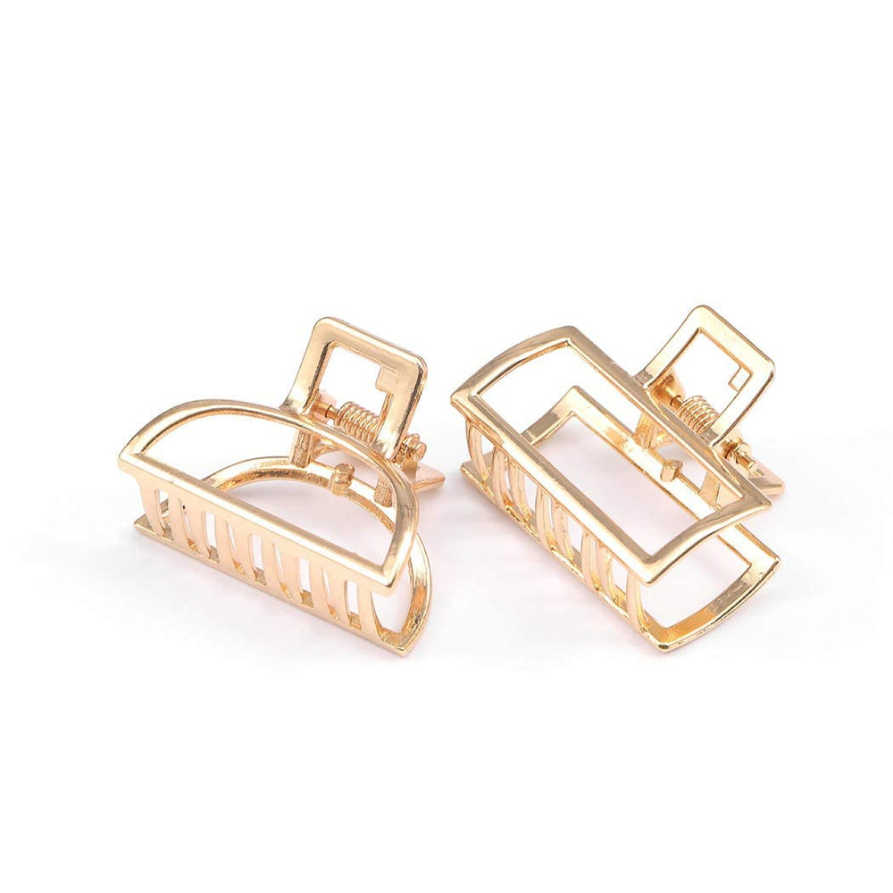 Brinie gold hair clip for party styling elevates look