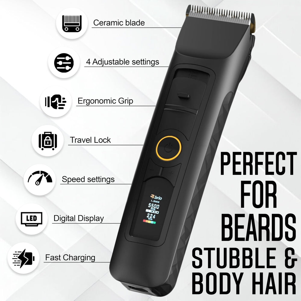 Brio Beardscape V2 five-speed dial enables customized beard styling.