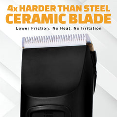 Brio Beardscape V2 battery display highlights cordless, long-lasting operation.