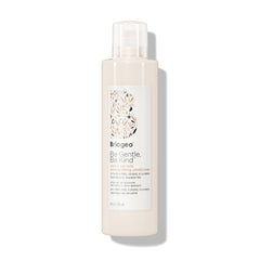 Briogeo Be Gentle Be Kind bottle front shows fragrance-free formula for sensitive scalps.
