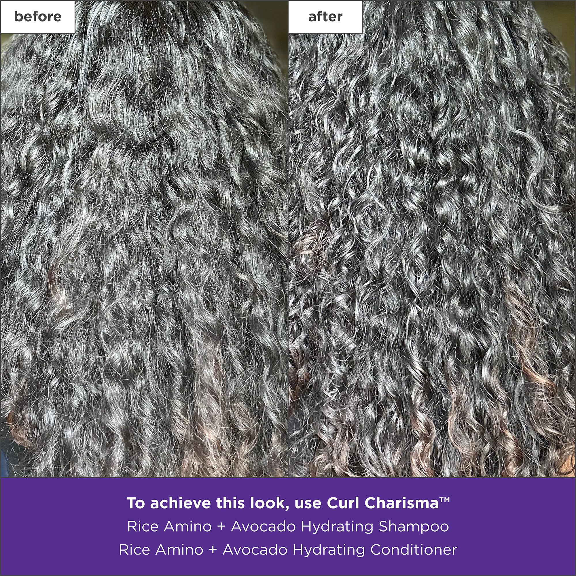 Close-up of defined curls using Briogeo Curl Charisma imply lasting shape and moisture