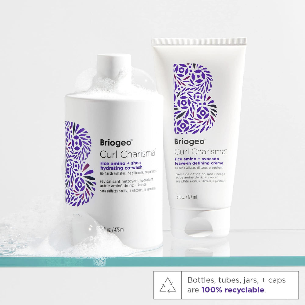 Briogeo Curl Charisma rice-amino-acids seal cuticle against humidity