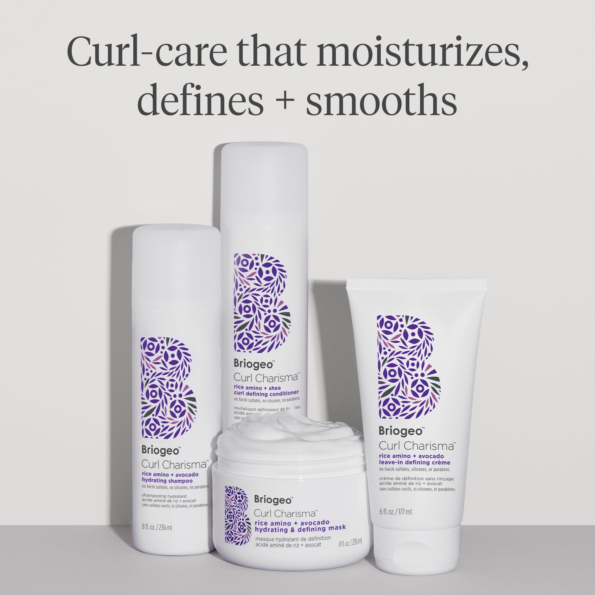 Vegan cruelty-free symbol beside Briogeo Curl Charisma product for ethical care
