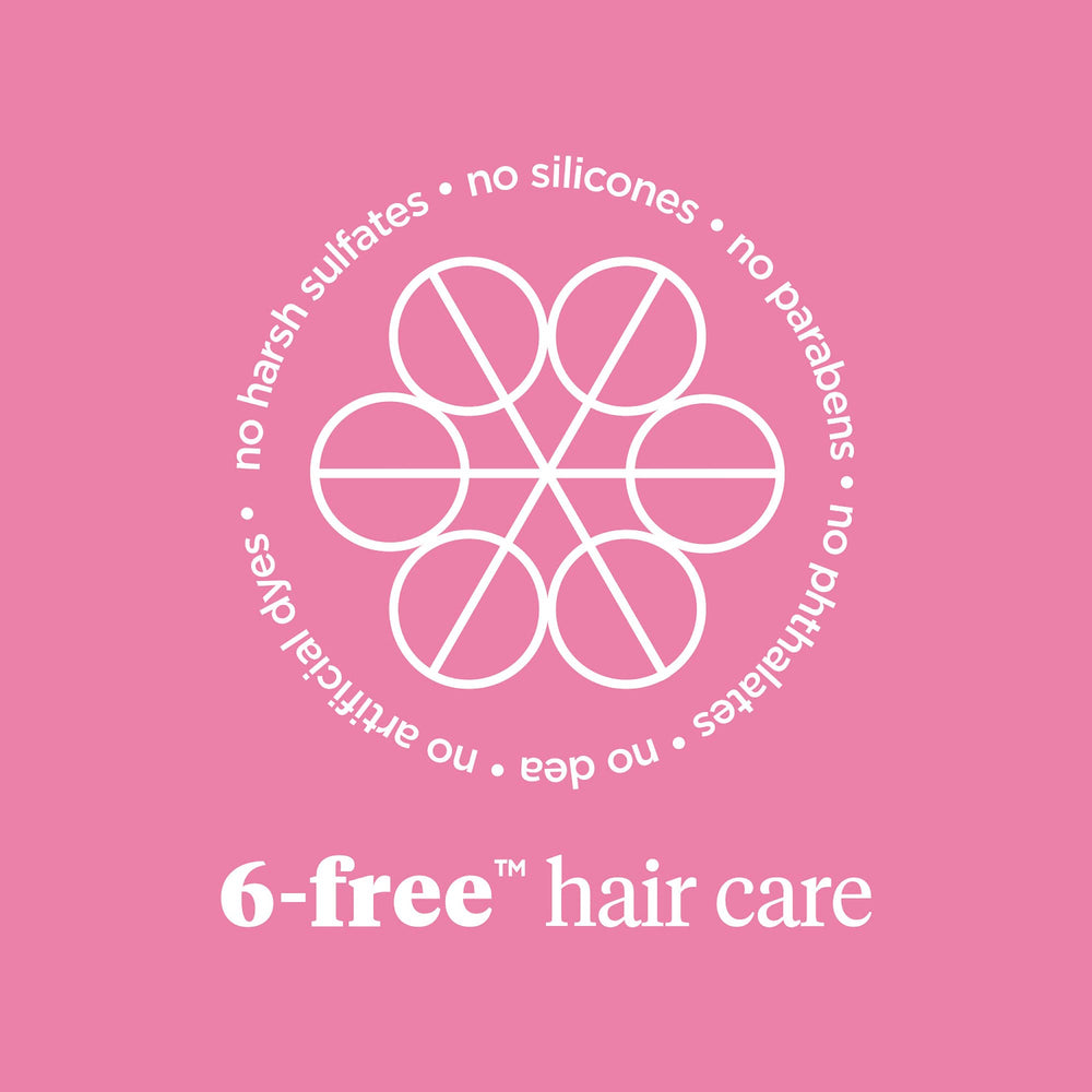Briogeo Curly hair detangling shot demonstrates smoother after detangling.