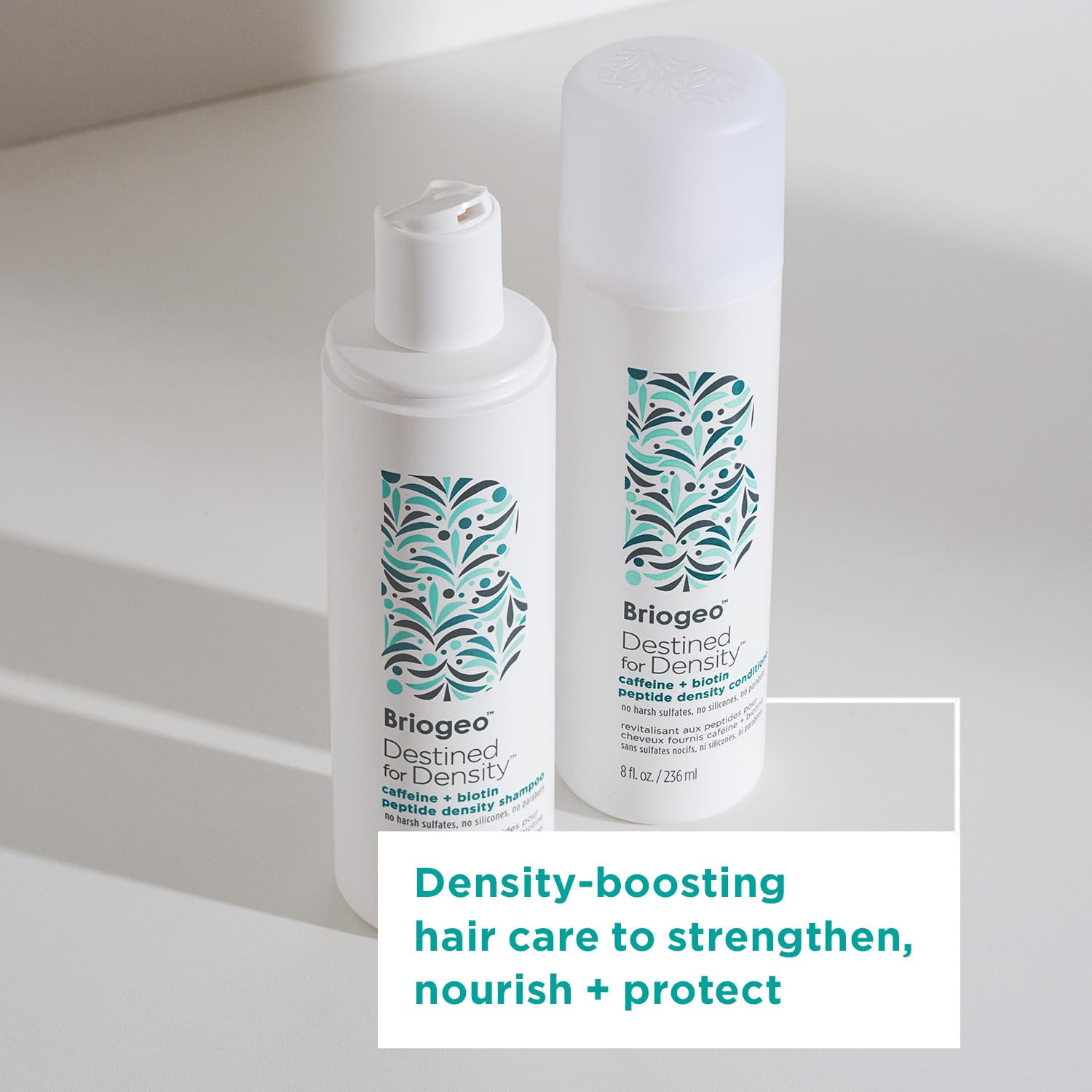 Briogeo Destined for Density hair closeup reveals glossy, thicker-looking strands