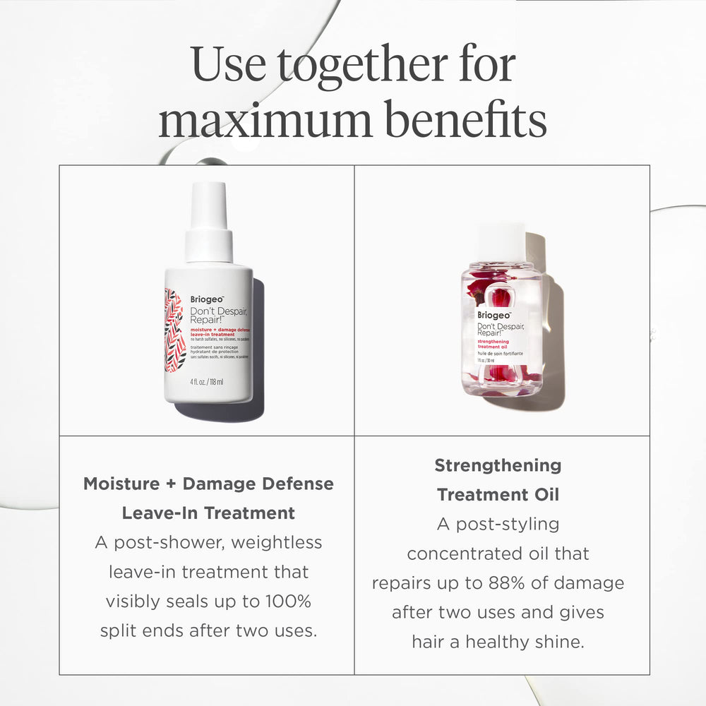 Briogeo Don't Despair, Repair leave-in coconut oil component with creamy texture.