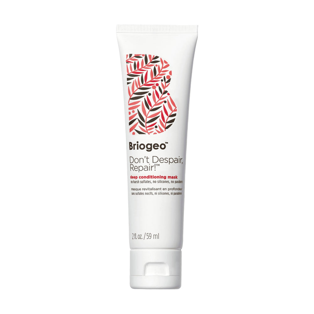 Briogeo Don't Despair, Repair! packaging highlights award-winning conditioning for dry hair.
