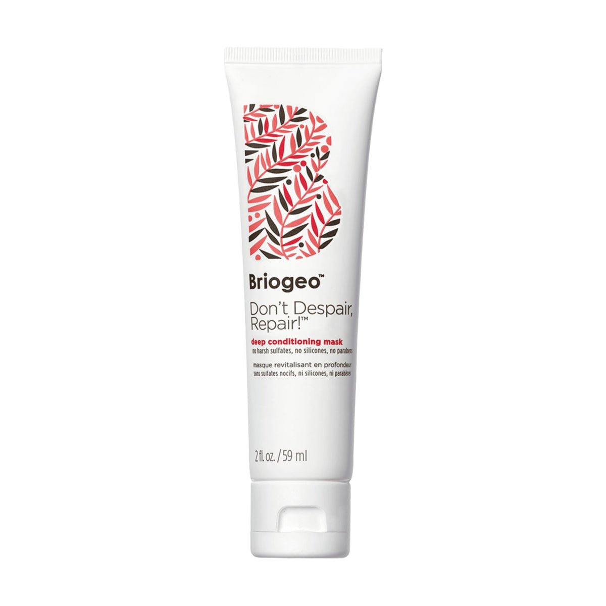 Briogeo Don't Despair, Repair! packaging highlights award-winning conditioning for dry hair.