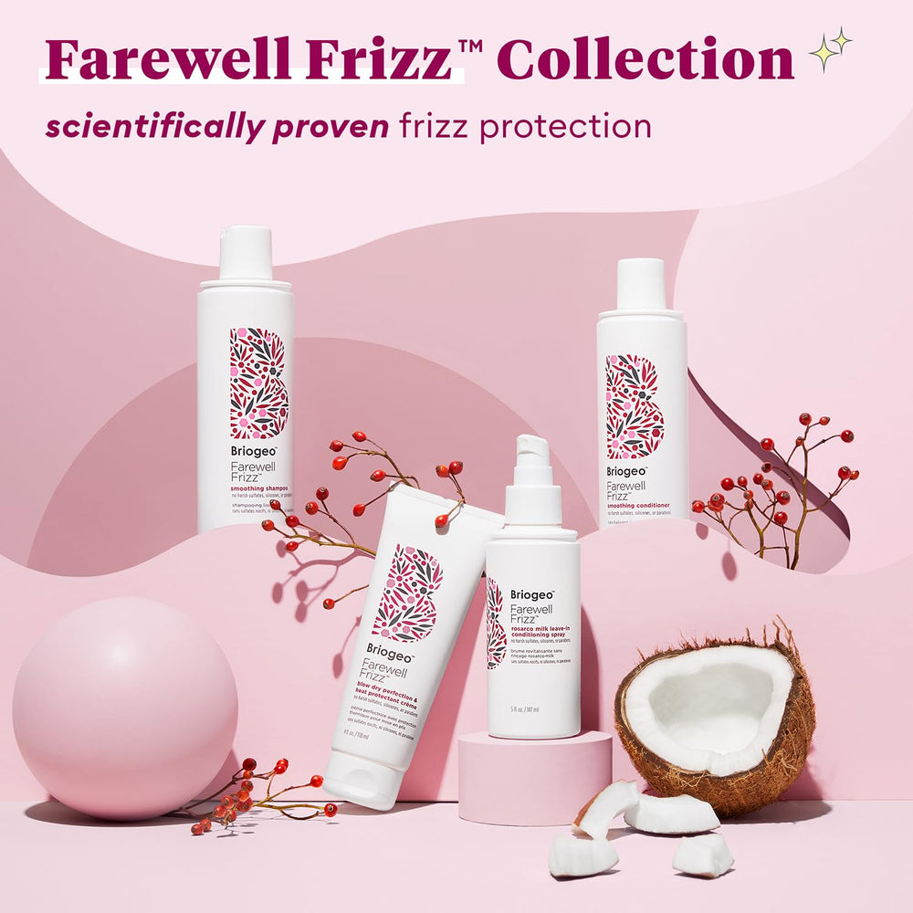Briogeo Farewell Frizz humidity resistance shot on hair