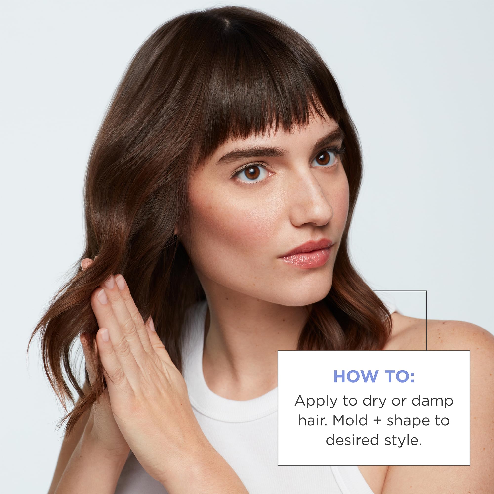 Plum oil ingredient highlights conditioning and softer feel in styling.