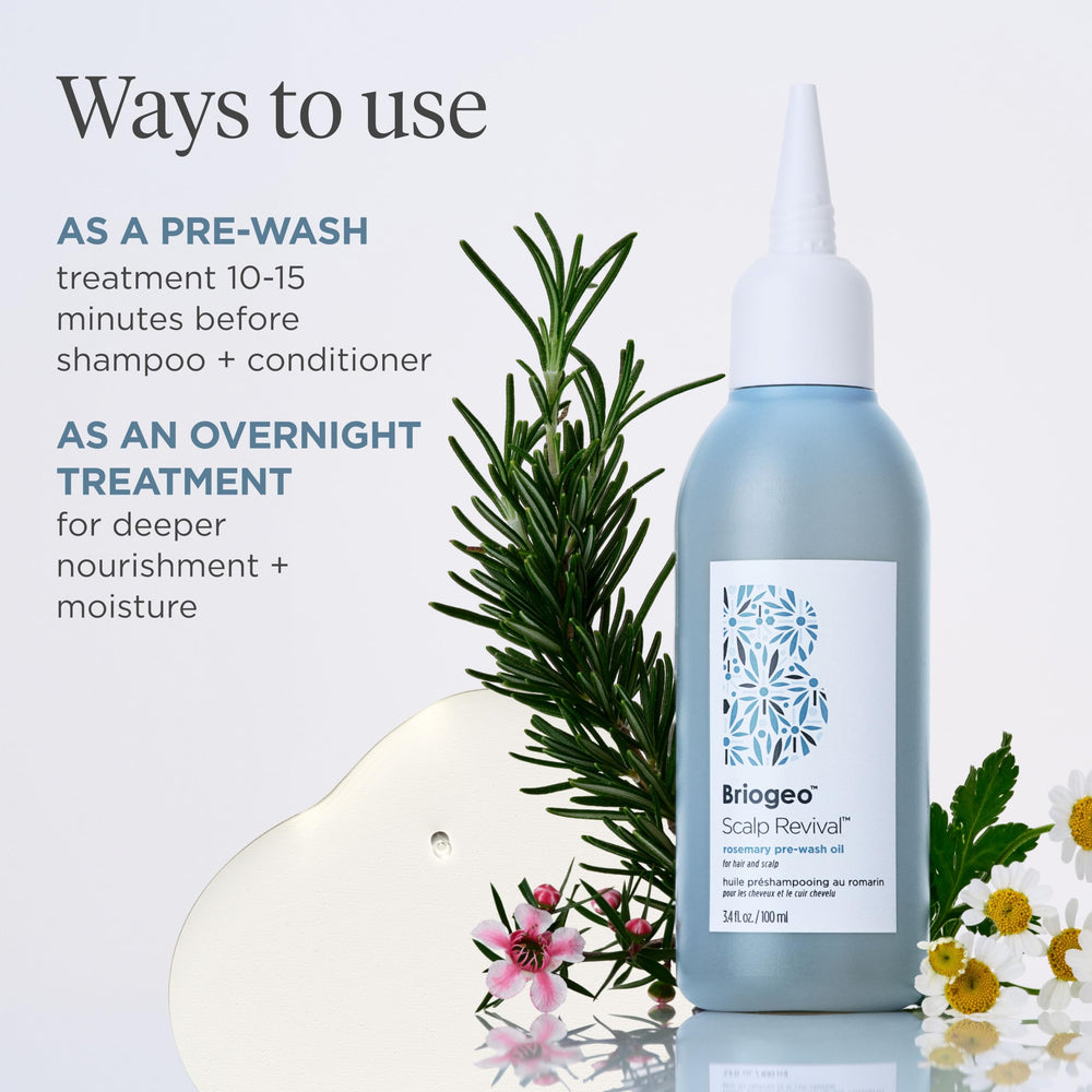 Briogeo Scalp Revival after-use look shows smoother scalp and hair