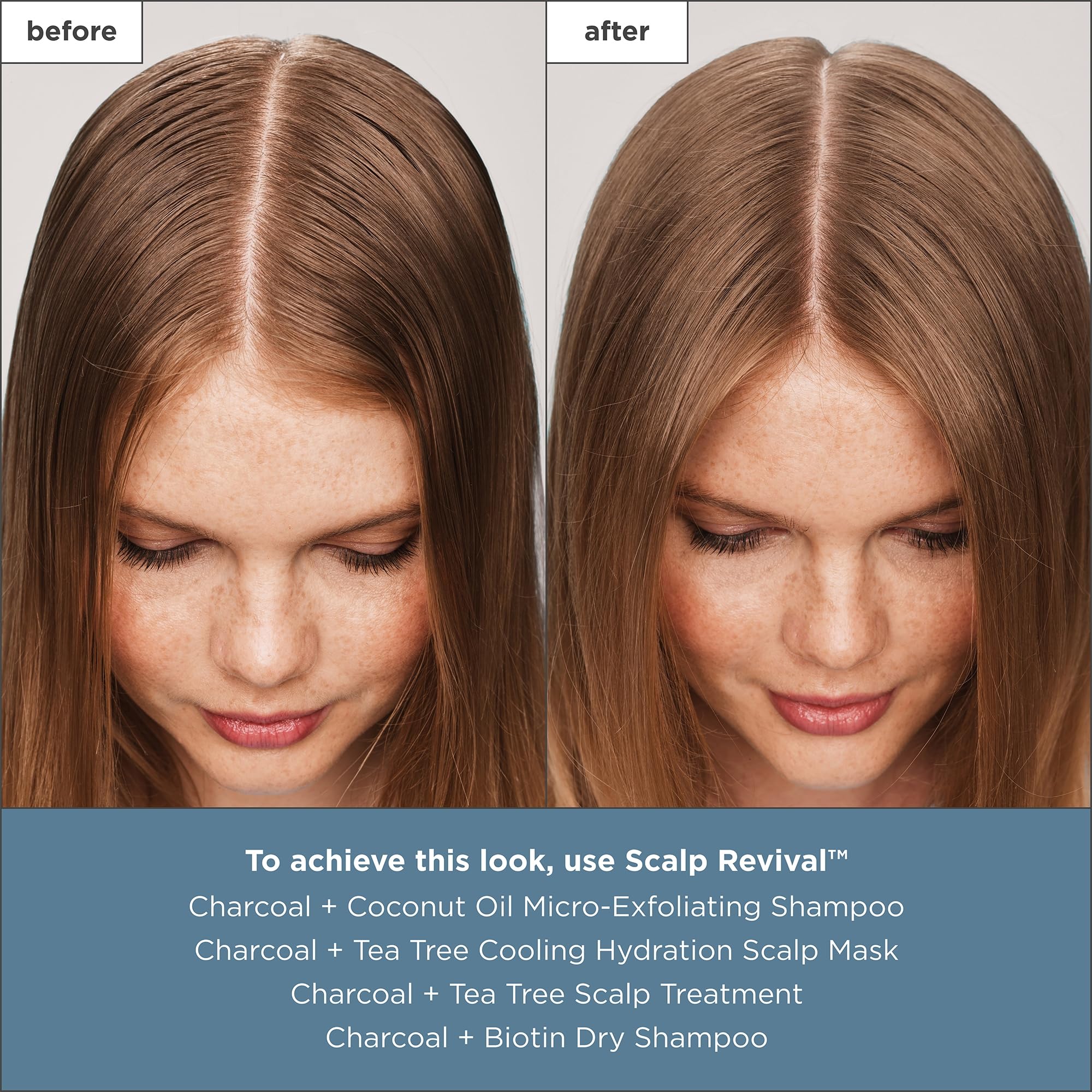 Tea tree oil in the formula provides cooling scalp relief.