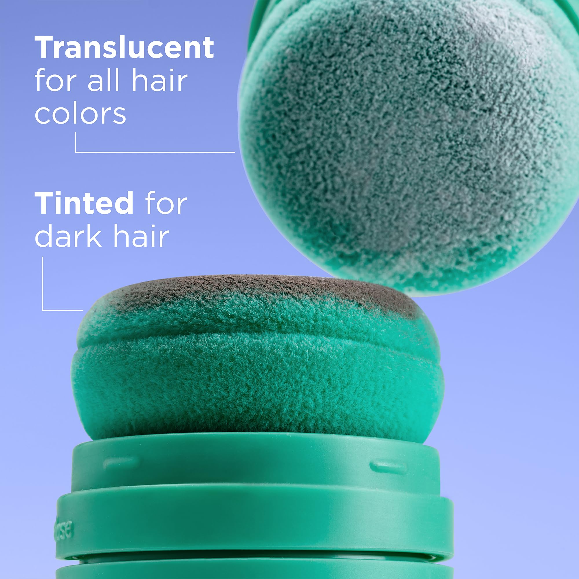 Briogeo Style & Treat Dry Shampoo Puff non-aerosol design demonstrated.