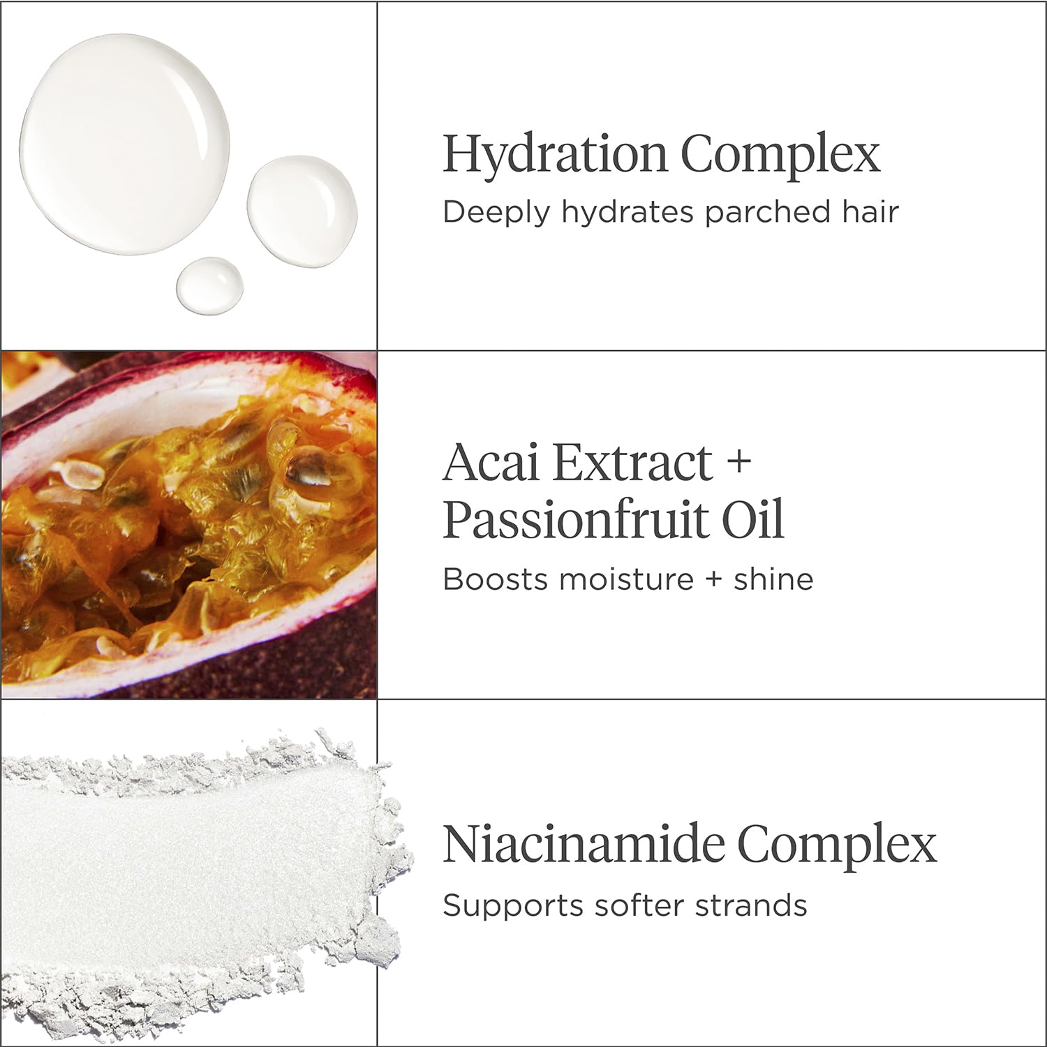 Briogeo Superfoods Acai + Passionfruit mask packaging front communicates vegan, cruelty-free credentials.