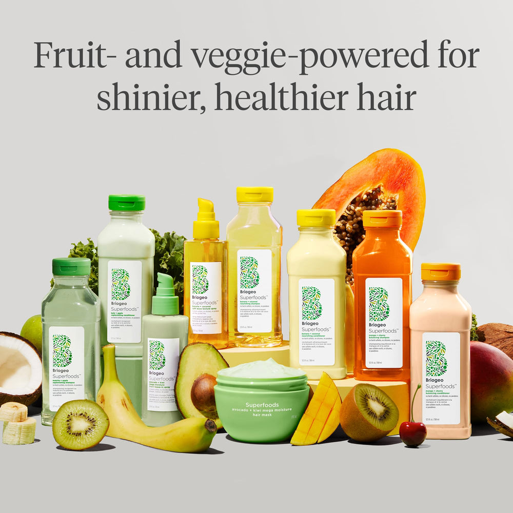 Briogeo Superfoods avocado kiwi mask in bathroom routine for weekly nourishment