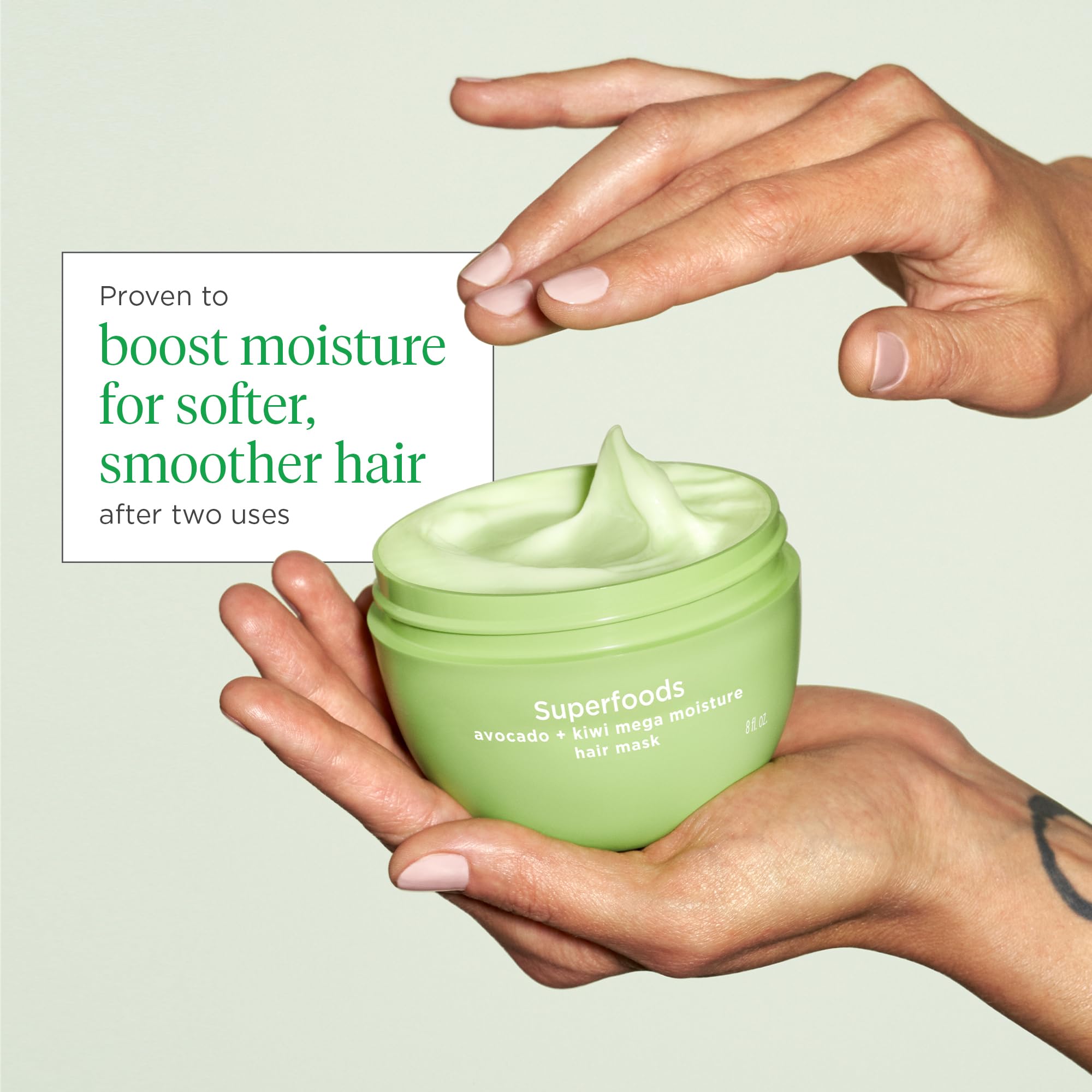 Briogeo Superfoods avocado kiwi mask ingredients include avocado kiwi and spinach