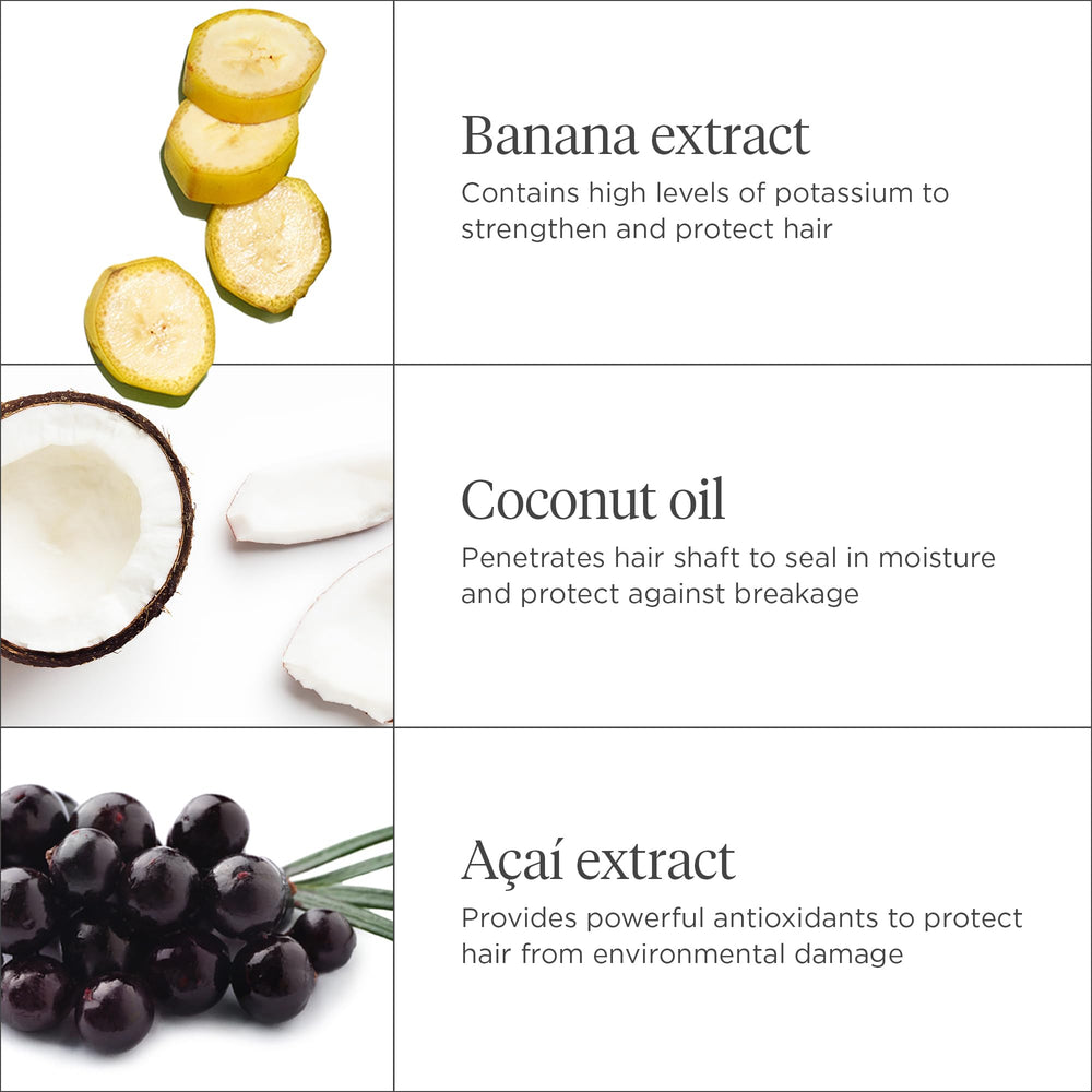 Coconut oil component illustrating moisture sealing benefits for hair.