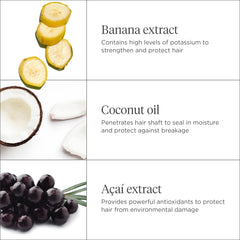 Coconut oil component illustrating moisture sealing benefits for hair.