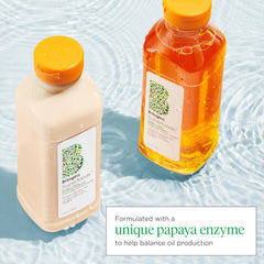 Briogeo Superfoods Mango Cherry Conditioner bottle provides hydration and oil control.