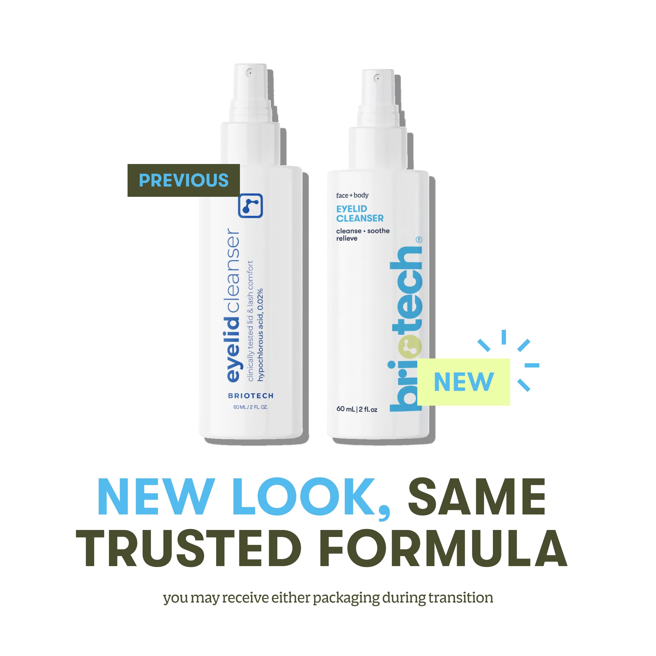 BRIOTECH Eyelid Cleanser ingredients salt and water base for purity.