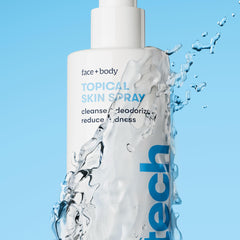 BRIOTECH full-body spray on arm illustrating irritation support for skin.