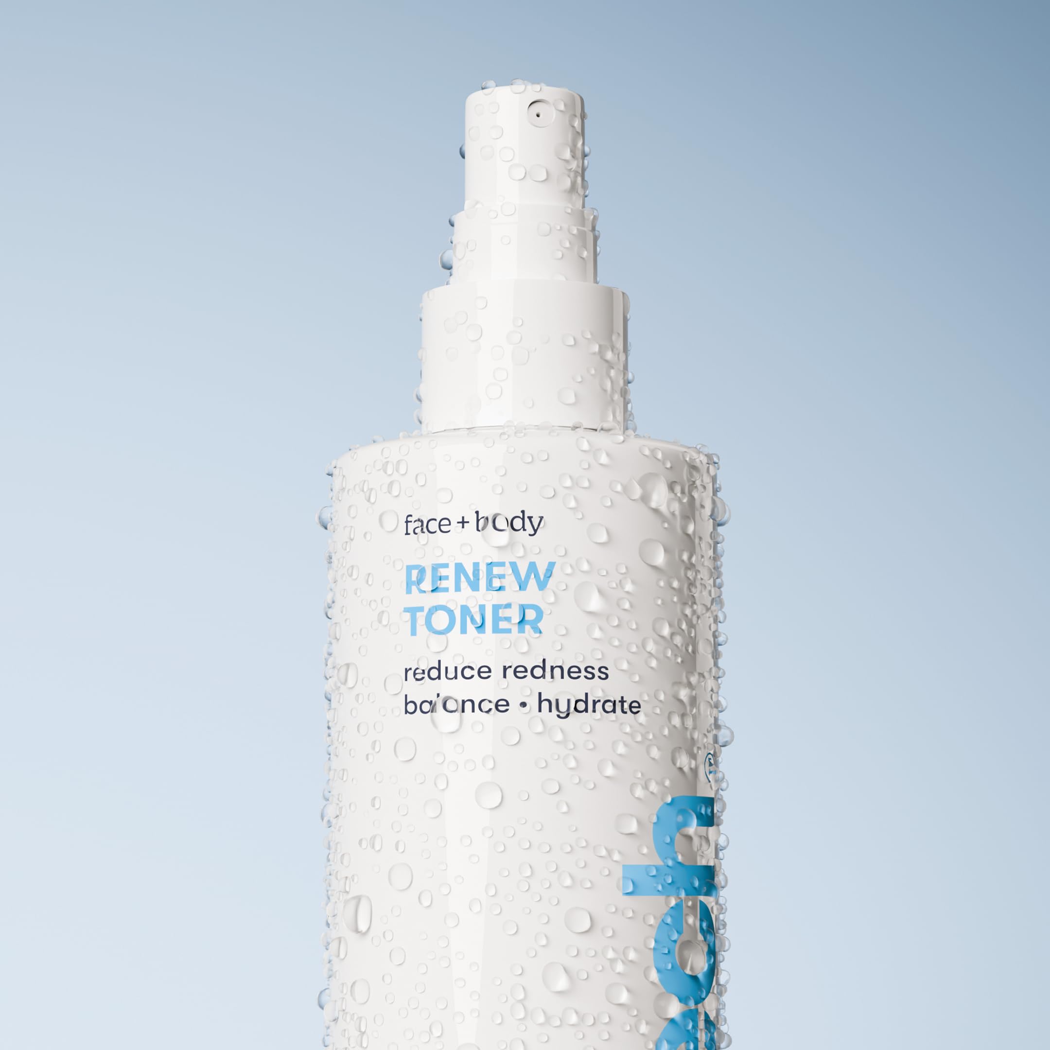 BRIOTECH Renew Toner pores closeup highlights possible pore refinement.
