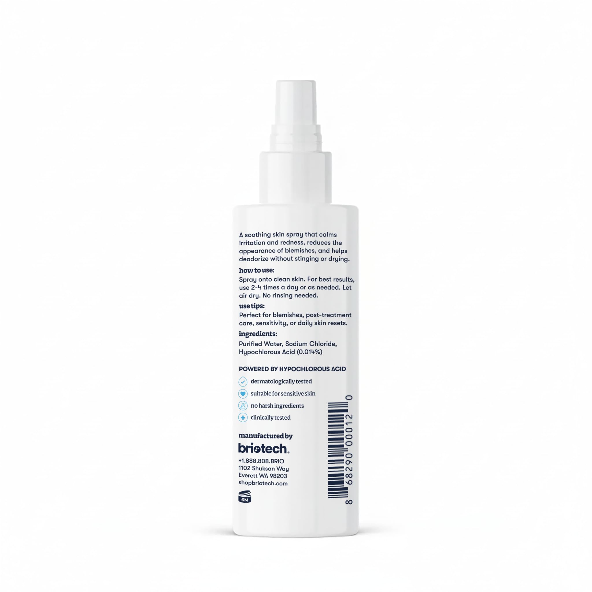 BRIOTECH Topical Skin Spray travel-size pack ready for on-the-go routines.