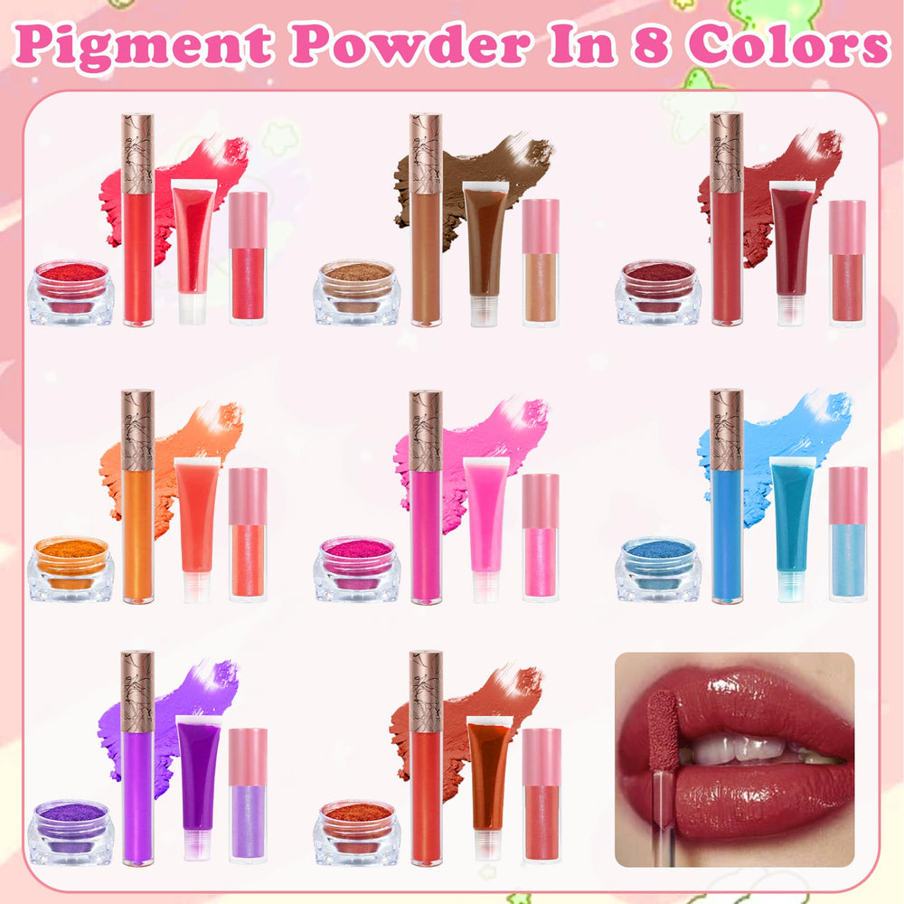 BRIPATI diy lip gloss base jar showcases a clear foundation ready for pigment blending.