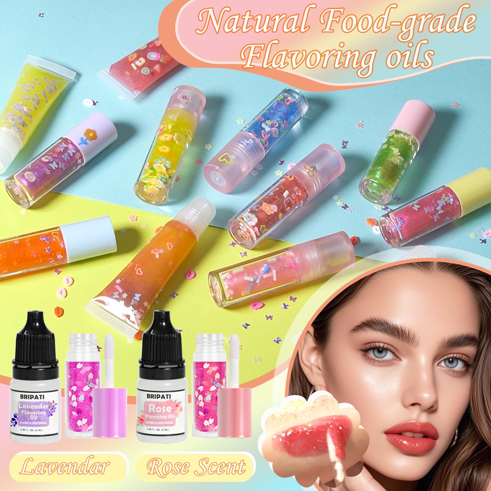 BRIPATI sequins add sparkle for eye-catching gloss blends.