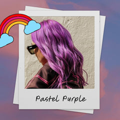BRITE pastel purple hair application demonstrates easy semi-permanent color for pre-lightened blondes.