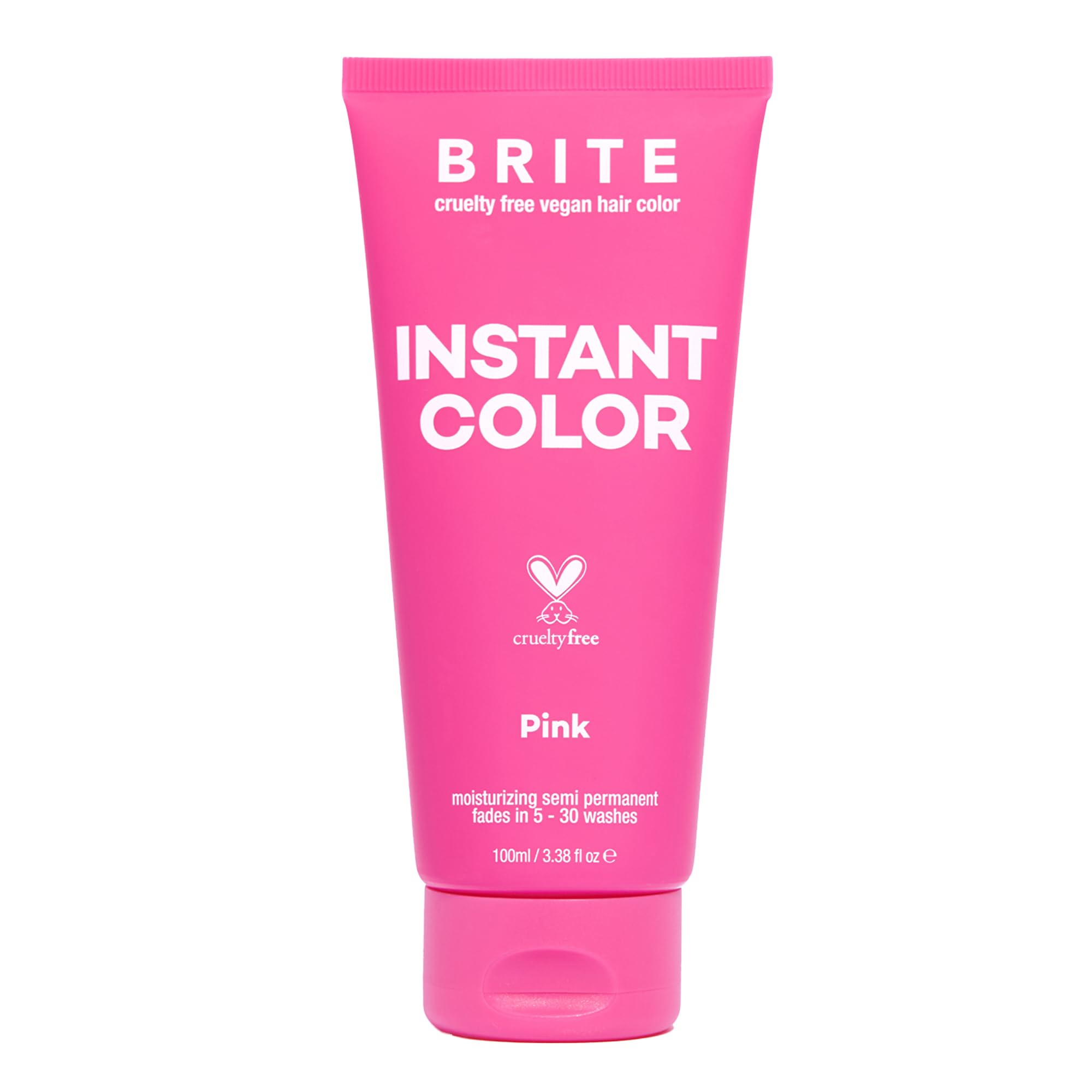 BRITE Pink Instant Color bottle ready for vibrant color on pre-lightened hair