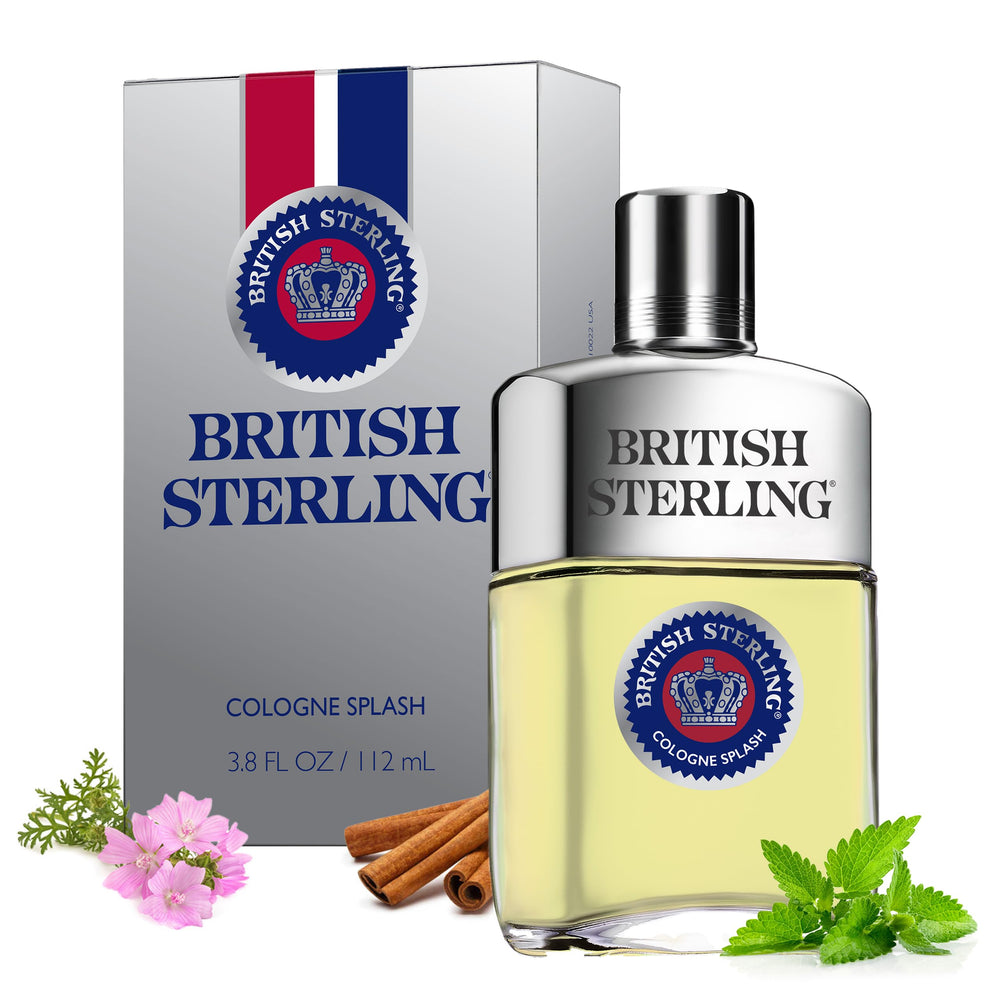 British Sterling by Dana bottle splash demonstrates masculine fragrance for confident daily wear.