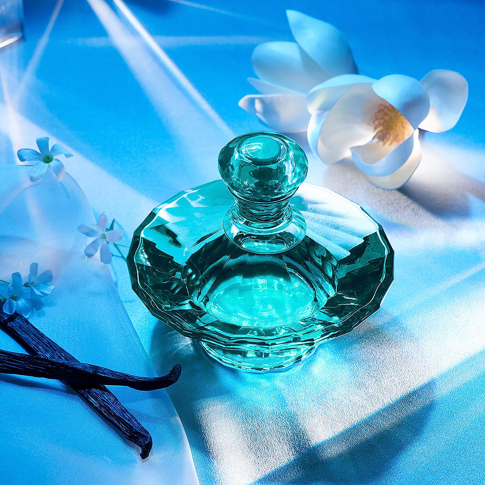 Britney Spears Curious bottle on vanity, ready for daily rituals