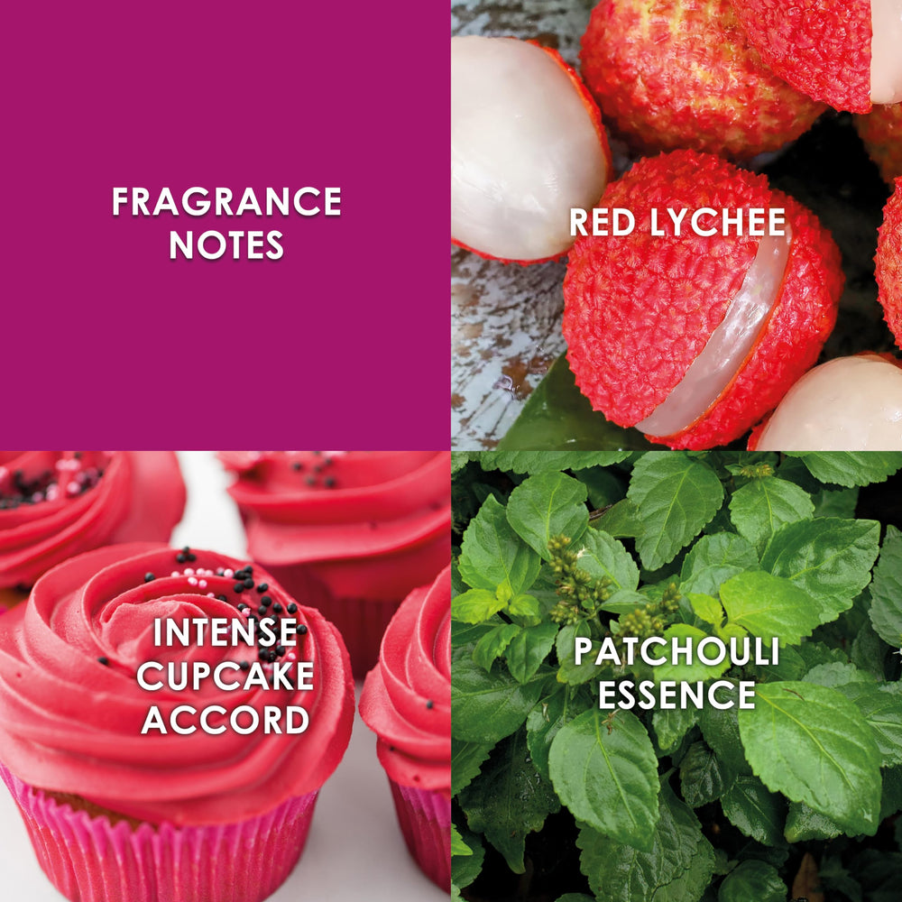 Britney Spears Fantasy Intense fragrance swirl highlights fruity-rose notes for seductive scent moments.