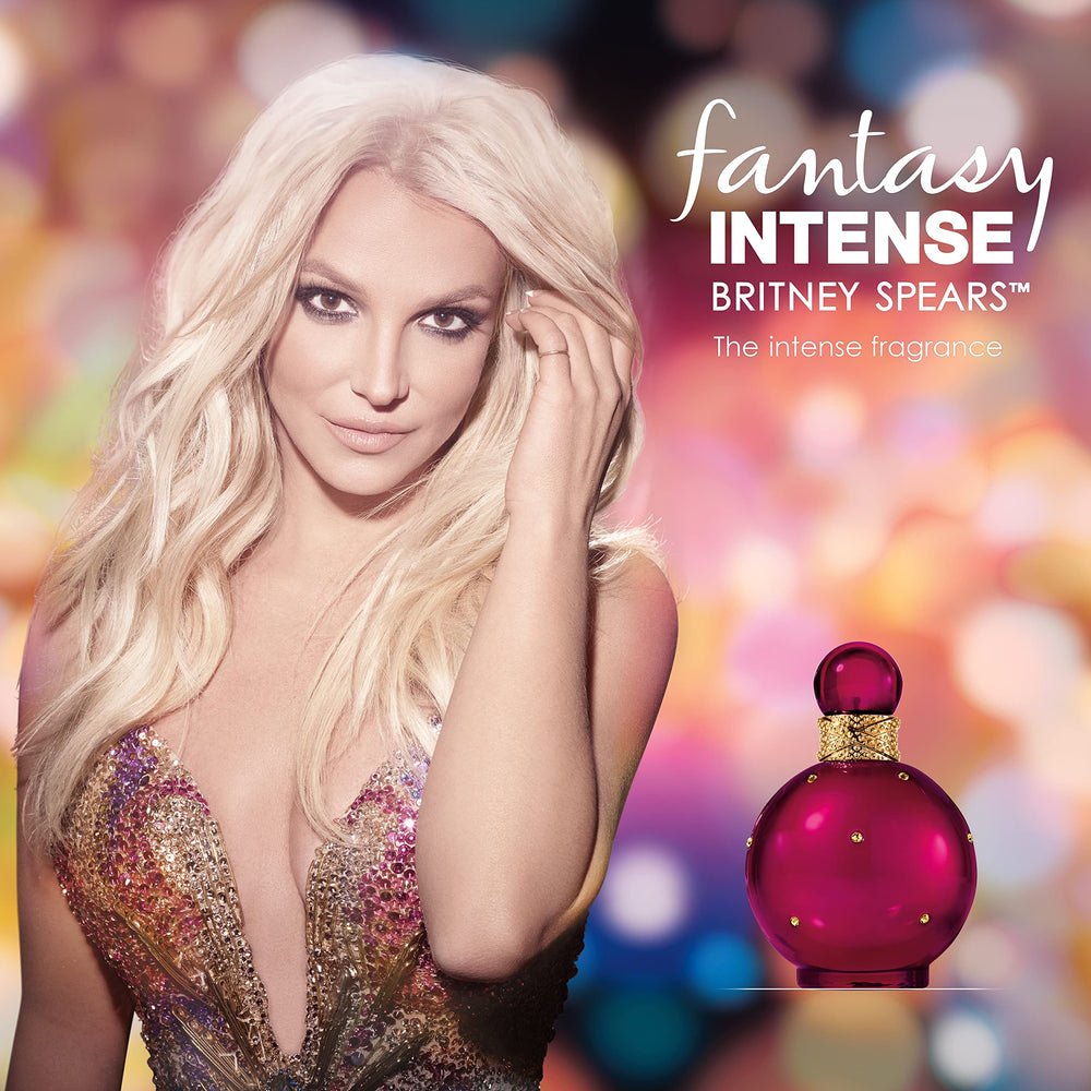 Britney Spears Fantasy Intense pear-lychee-kiwi notes visual hints evoke a playful, fruity introduction.